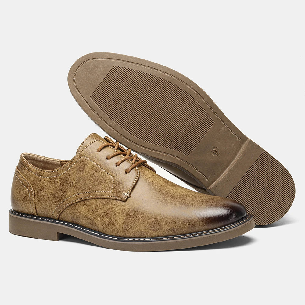Sapatos sociais de couro casuais