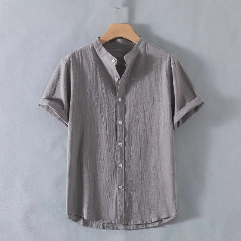 Camisa de algodão respirável
