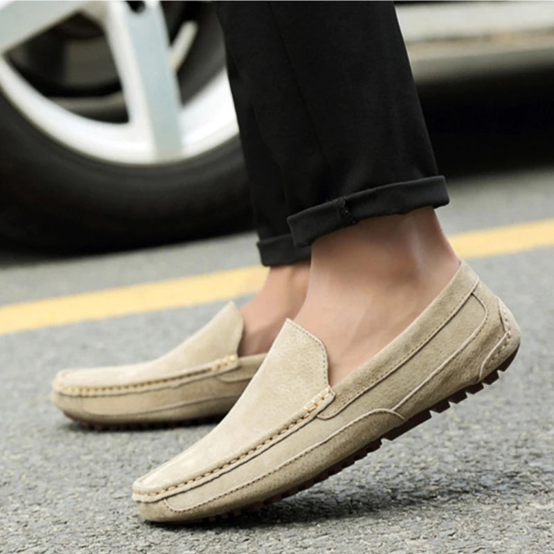 Mocassins de camurça premium chiques
