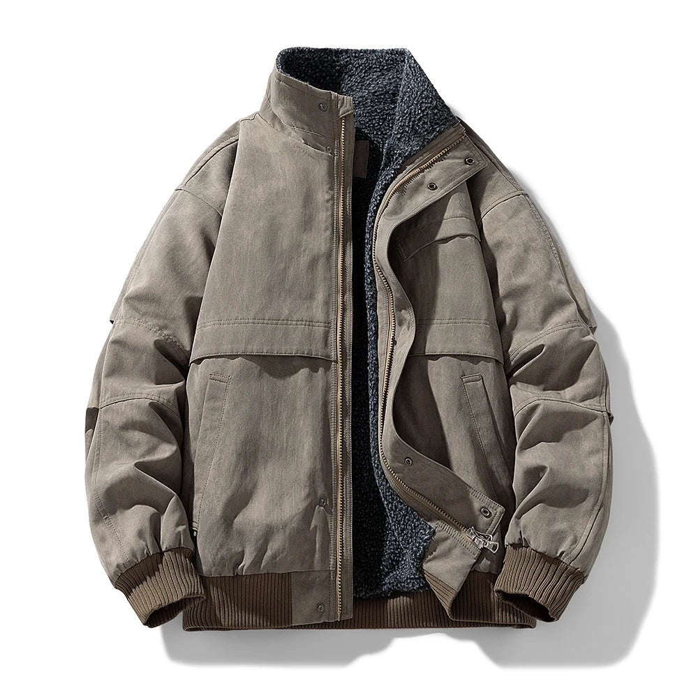 Casaco elegante com forro polar