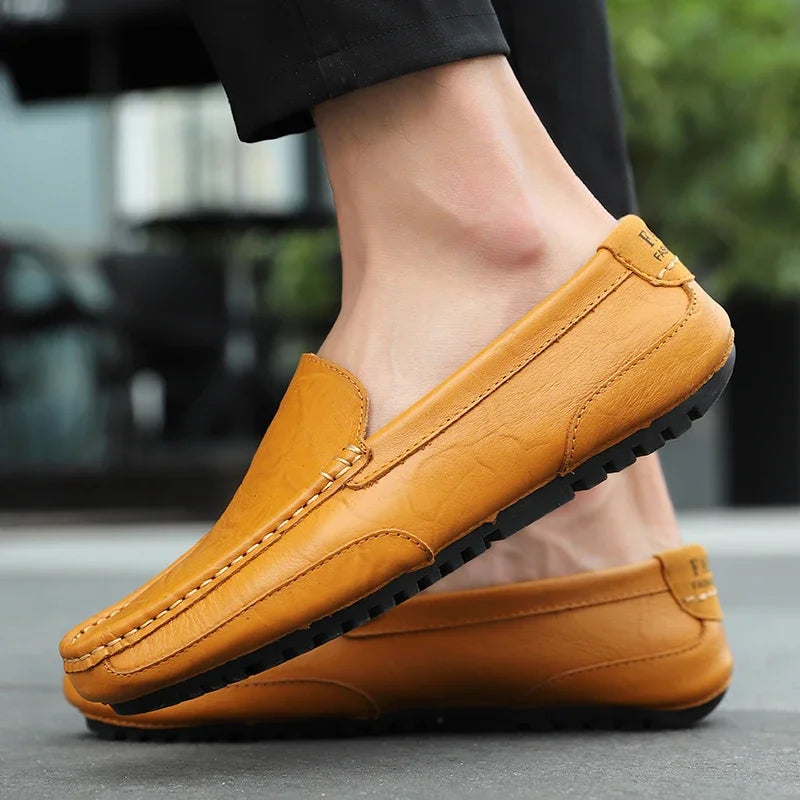 Mocassins de couro vintage
