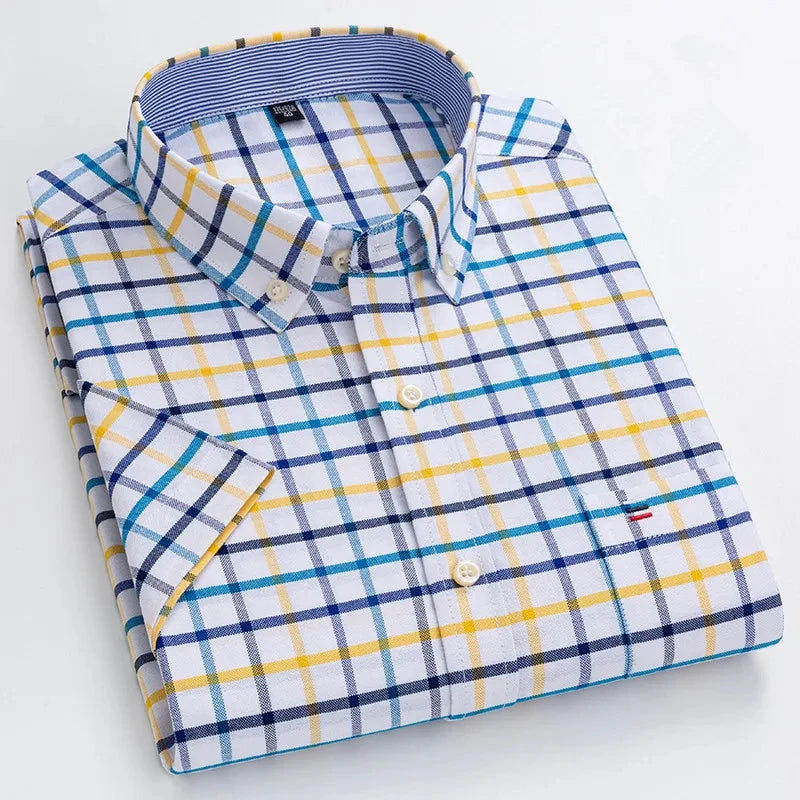 Camisa de algodão elegante para homem