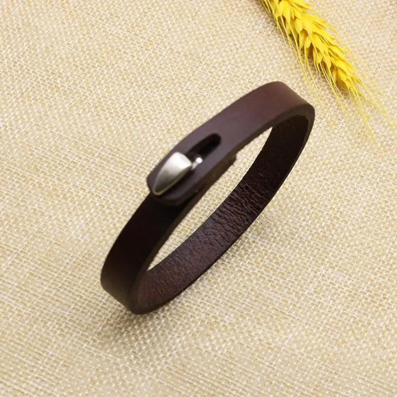 Pulseira de couro para homem