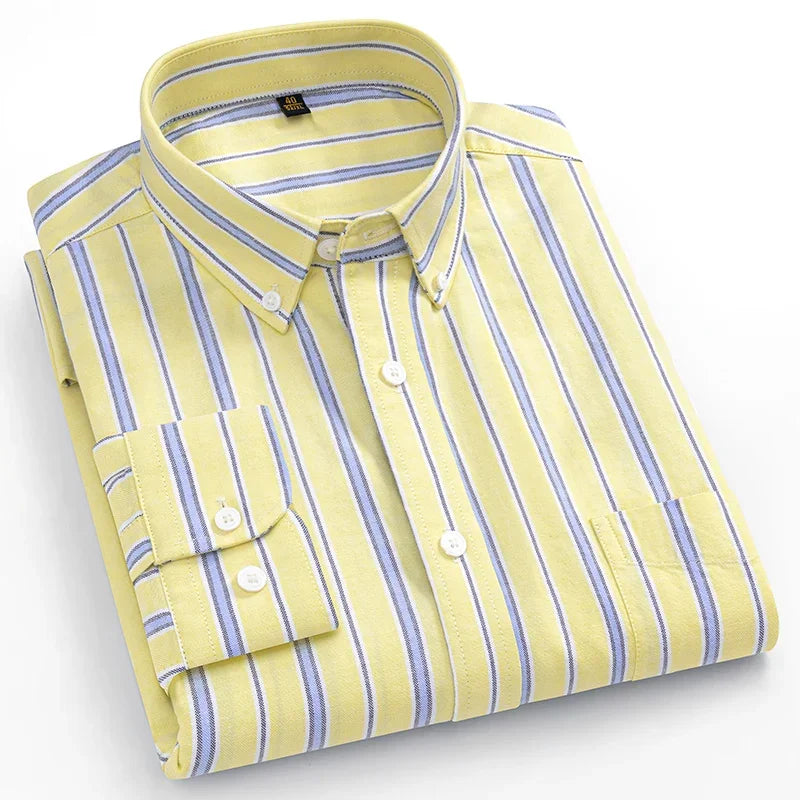 Camisa Oxford de algodão