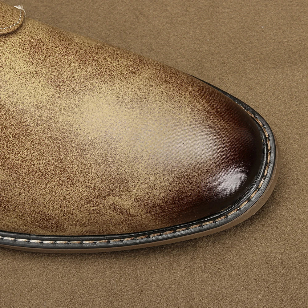 Sapatos sociais de couro casuais