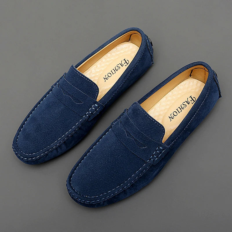 Mocassins de camurça para barco