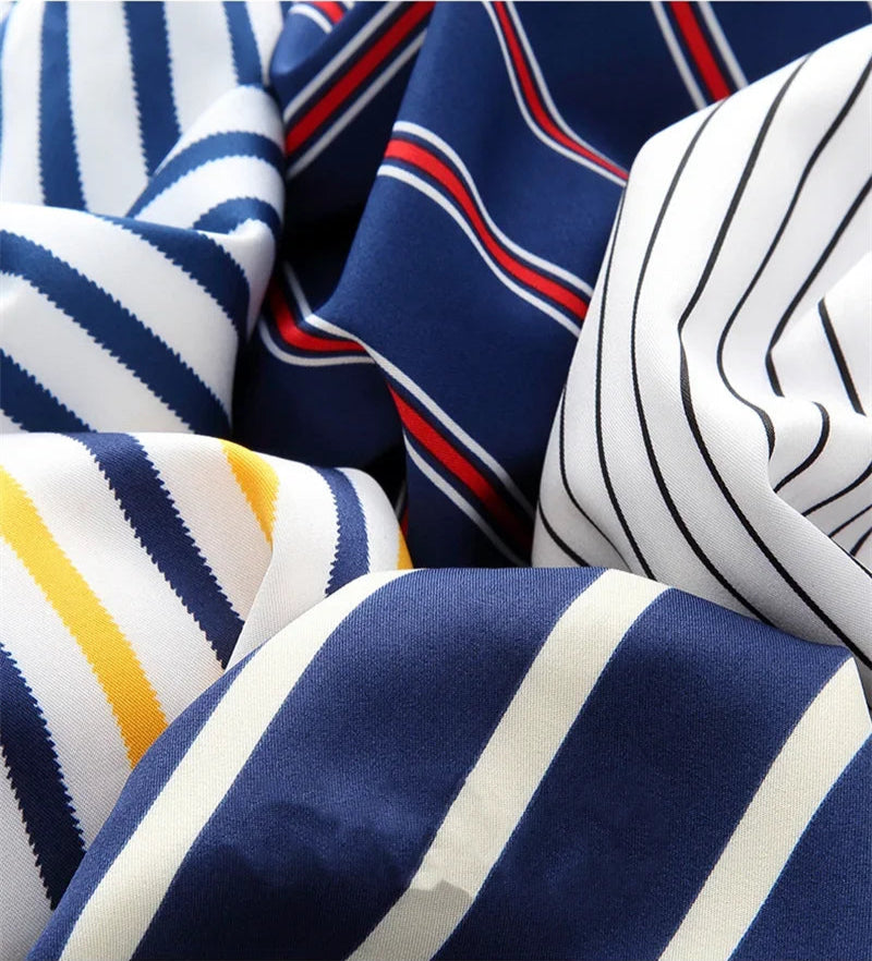 Camisa casual às riscas para homem