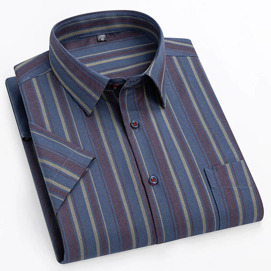 Camisa de manga curta em algodão
