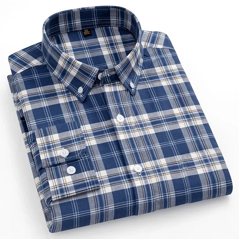 Camisa Oxford de algodão