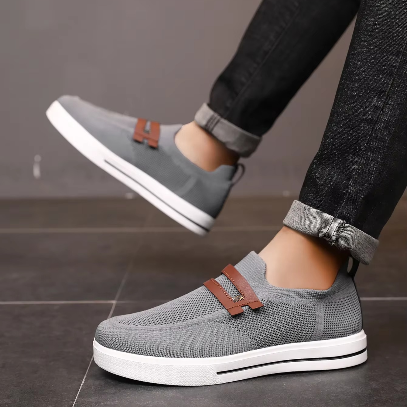 Sapatos de malha de ar