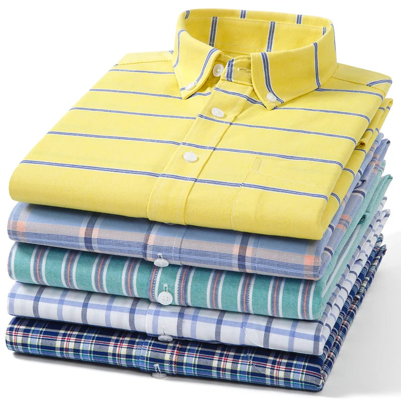 Camisa Oxford de algodão