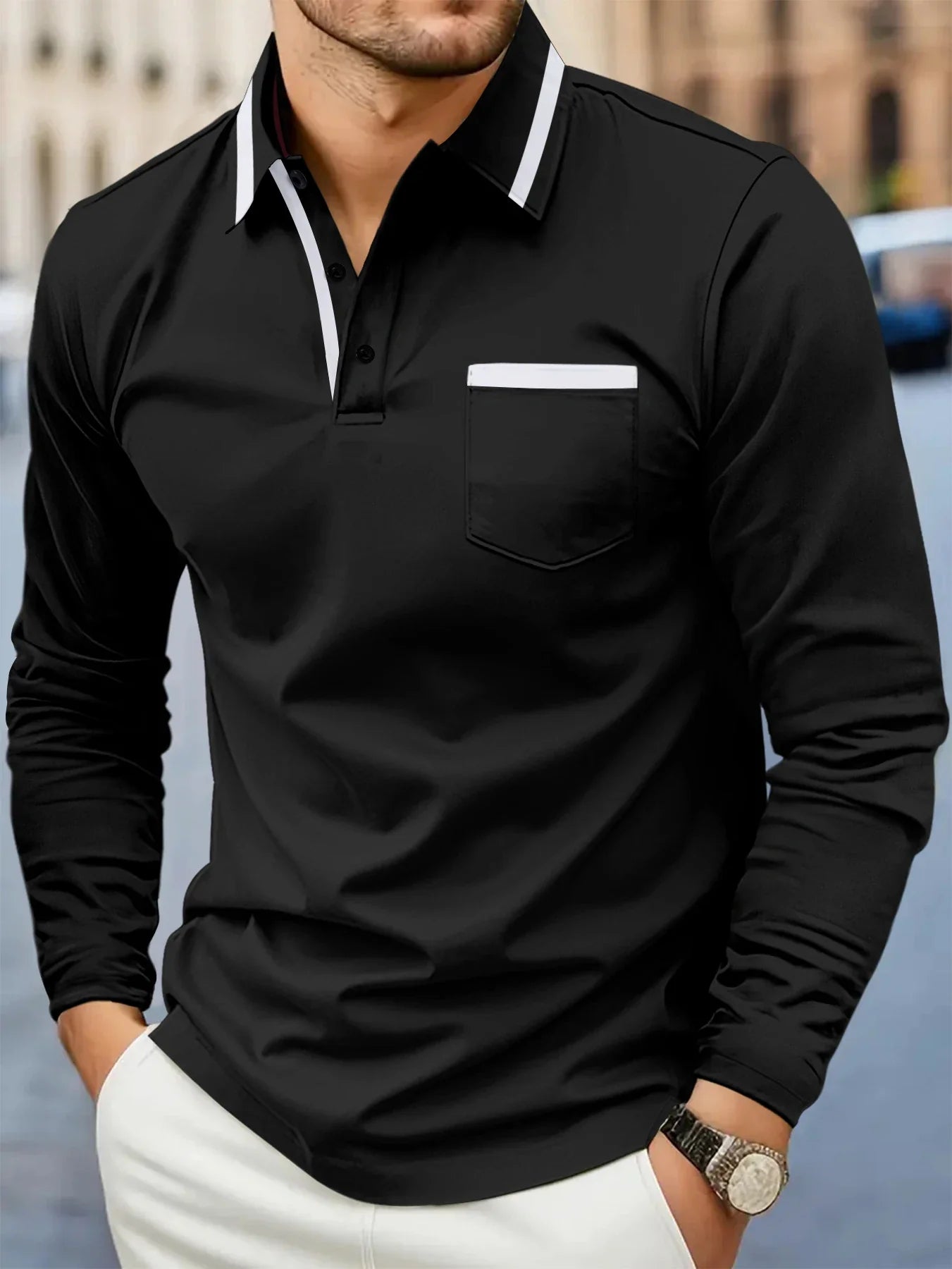 Camisola pólo casual