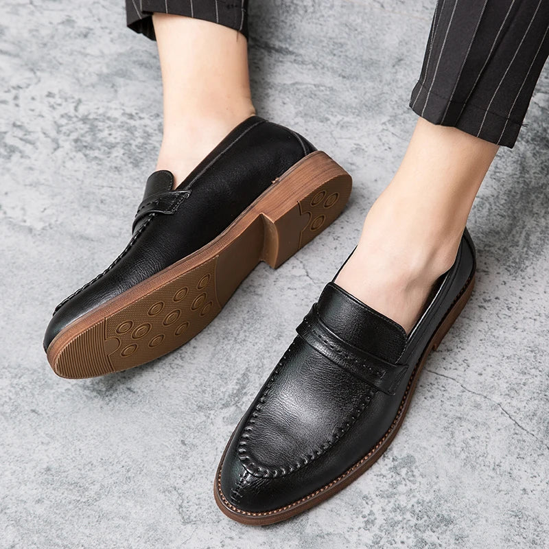 Mocassins de couro