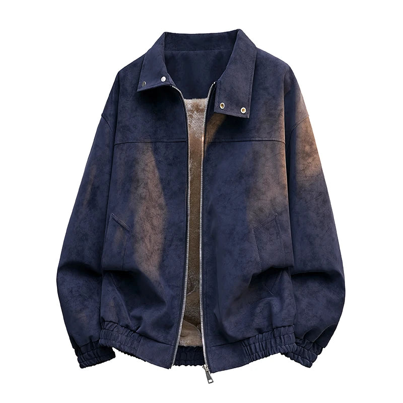 Casaco retro com forro polar