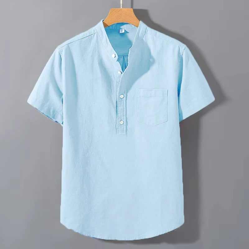 Camisa de algodão de manga curta