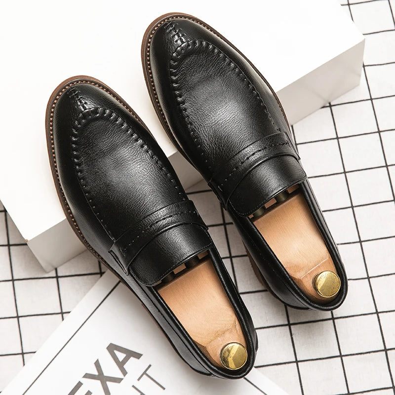 Mocassins de couro