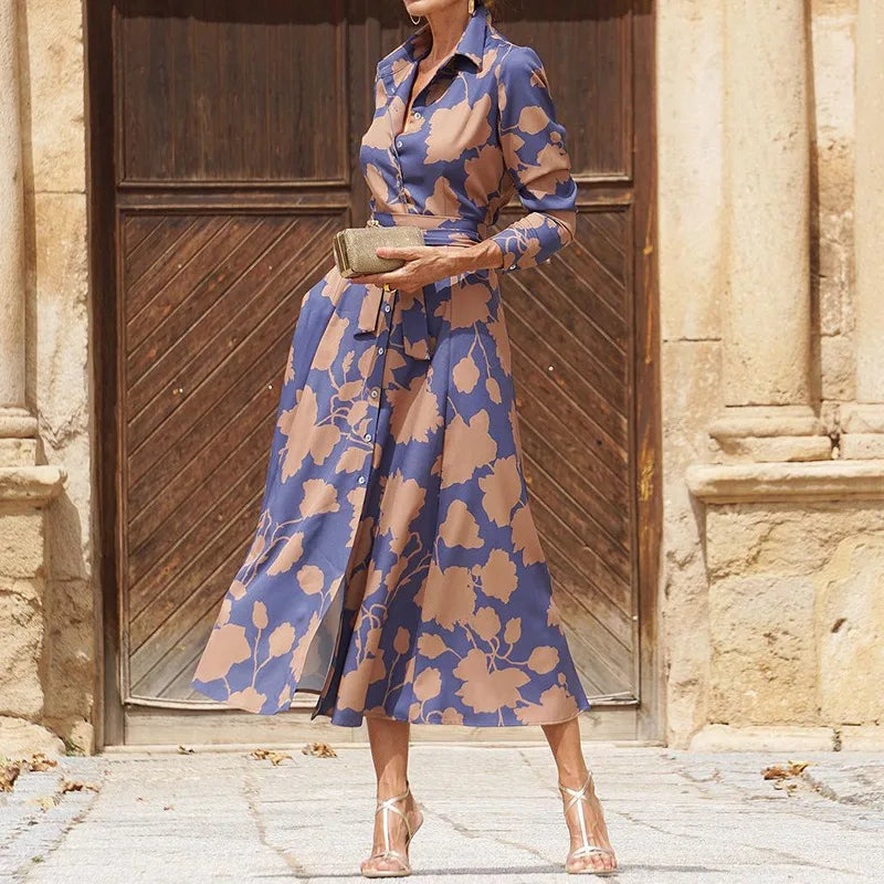 Vestido comprido de primavera
