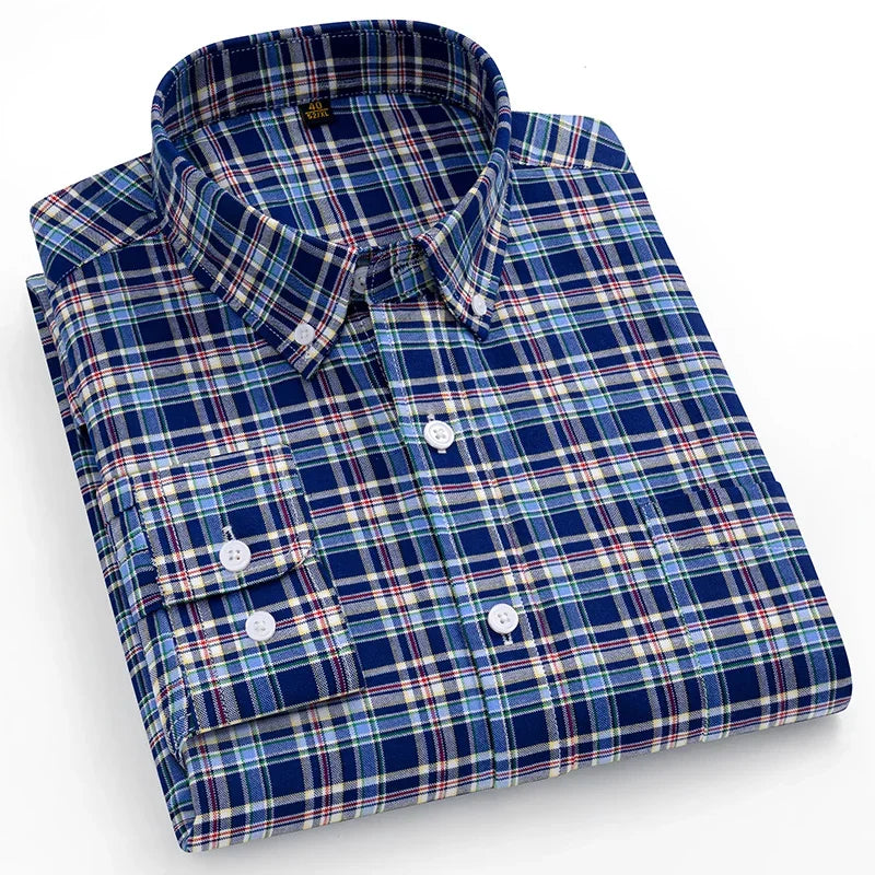 Camisa Oxford de algodão