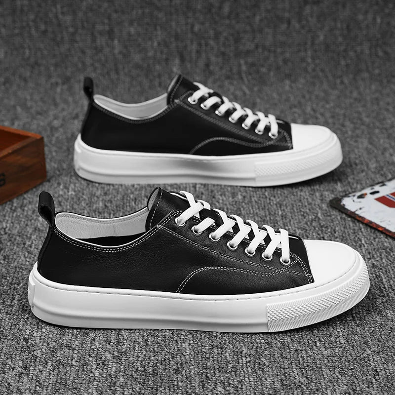 Sapatos de couro elegantes