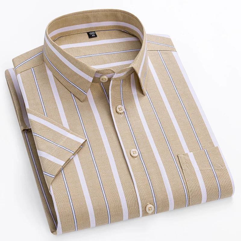 Camisa de manga curta em algodão