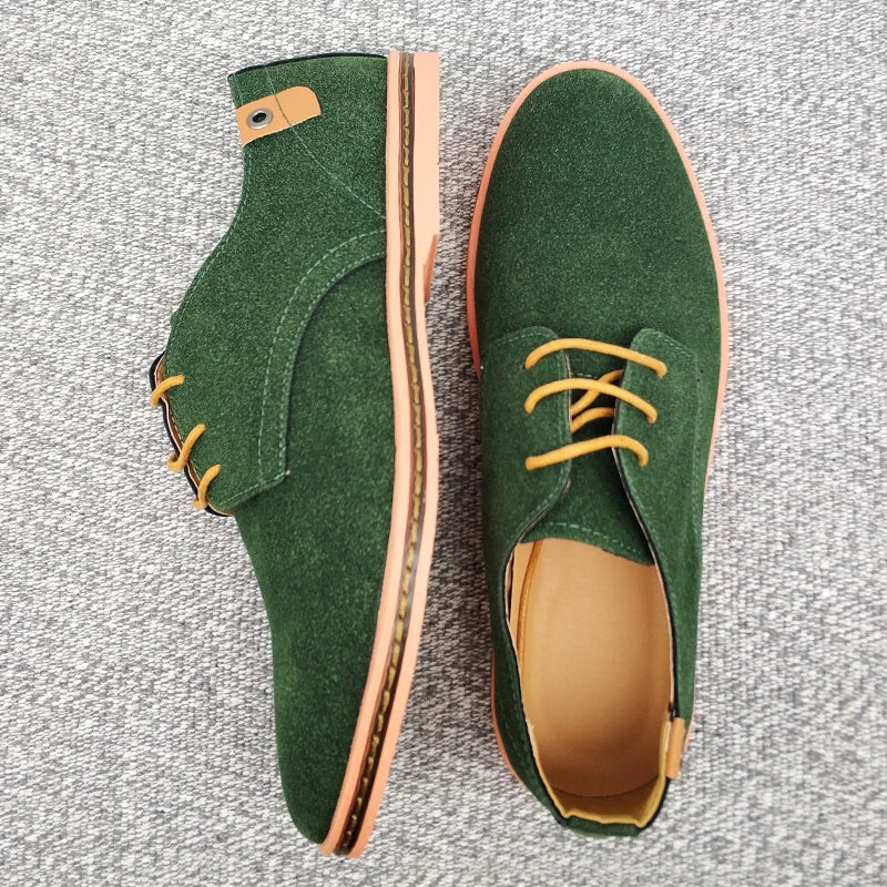 Sapatos de negócios Oxford de camurça