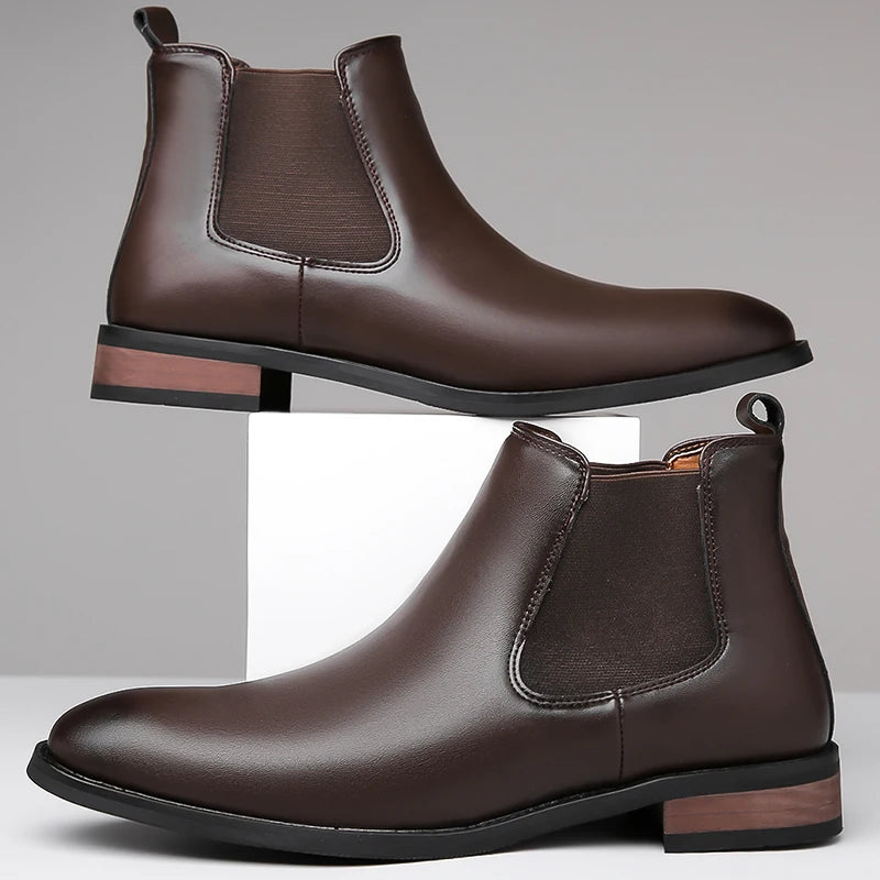 Botas de couro elegantes