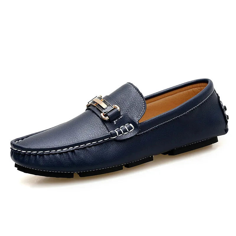 Mocassins em pele genuína