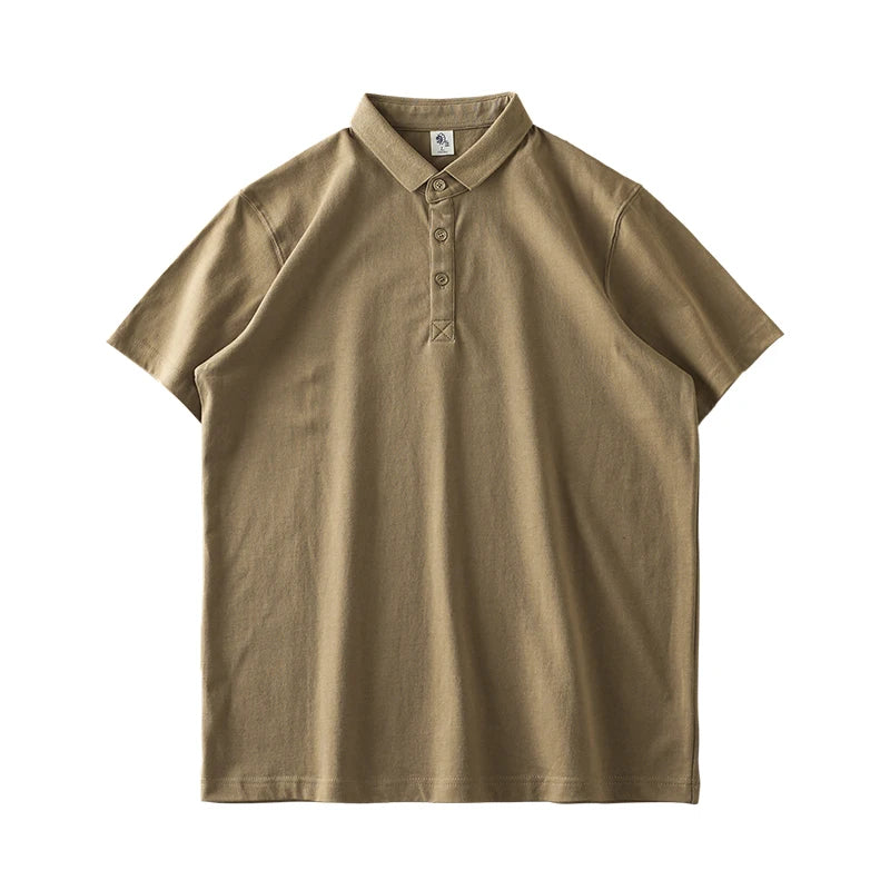 Camisa pólo de algodão para homem