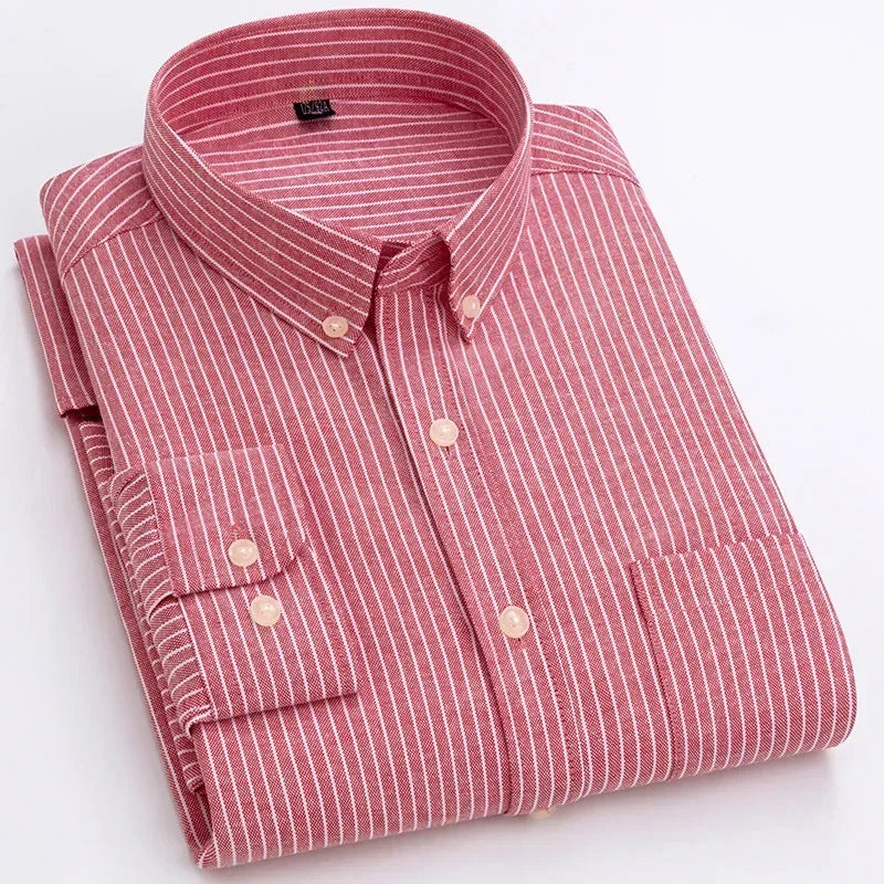 Camisa de algodão de manga comprida