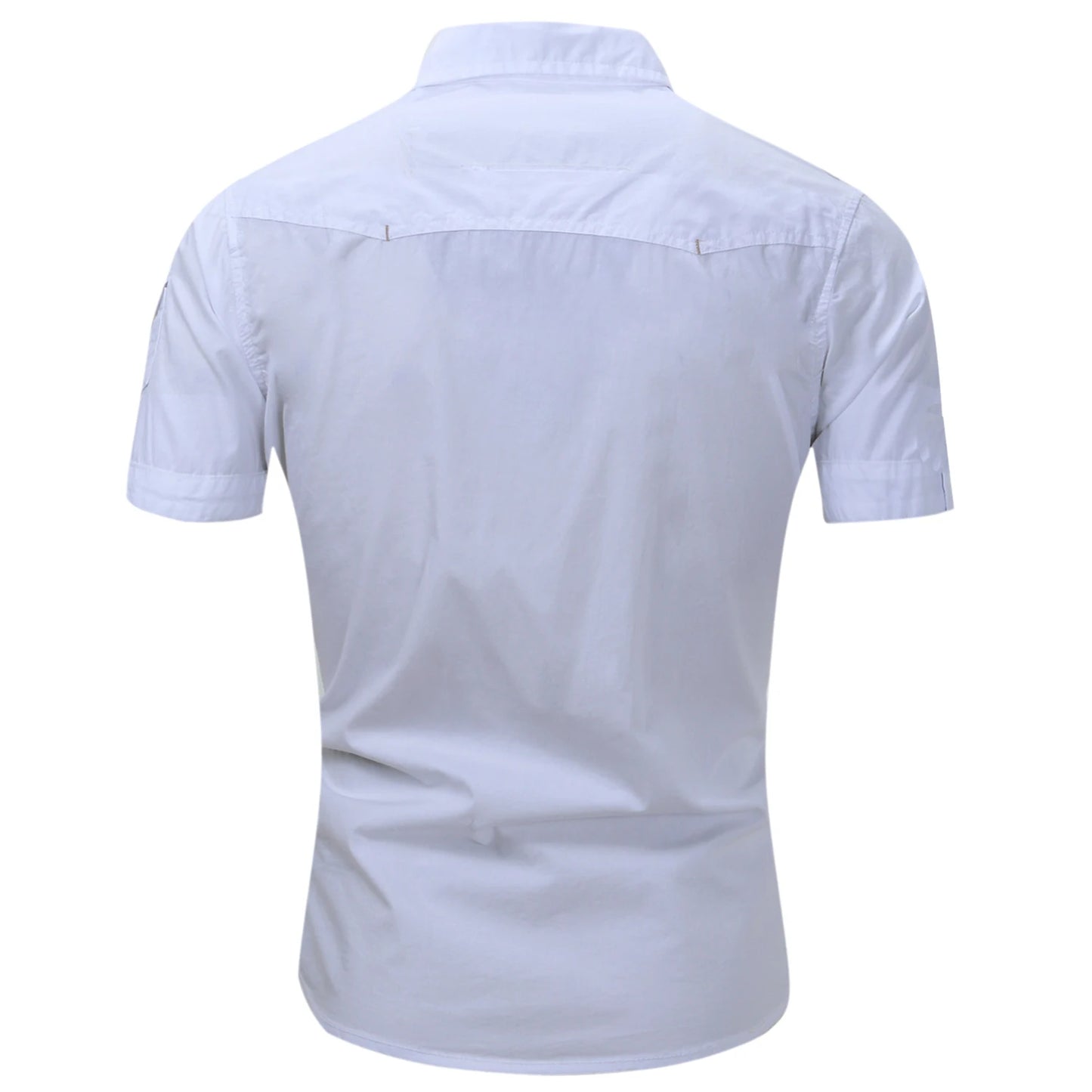Camisa de manga curta em algodão Cargo