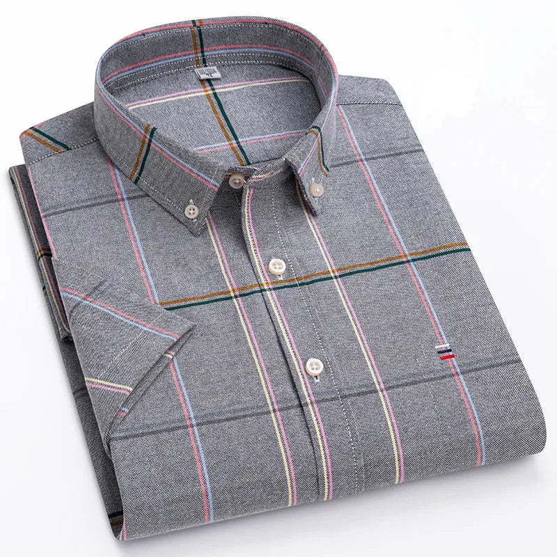 Camisa de algodão elegante para homem
