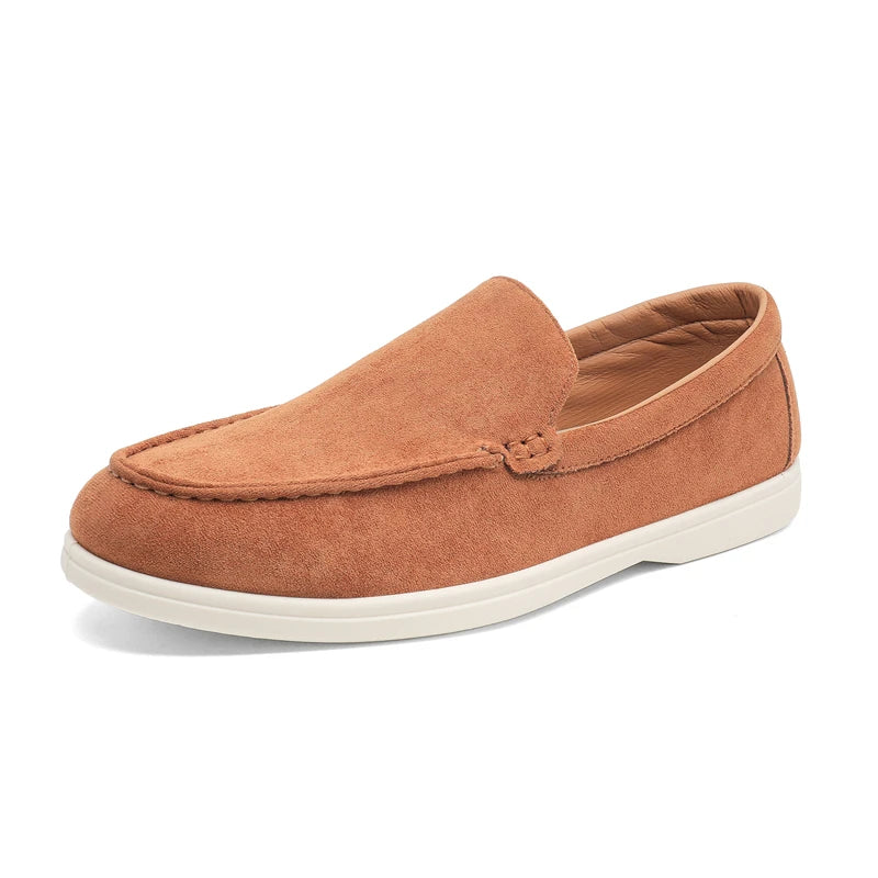 Mocassins casuais de camurça