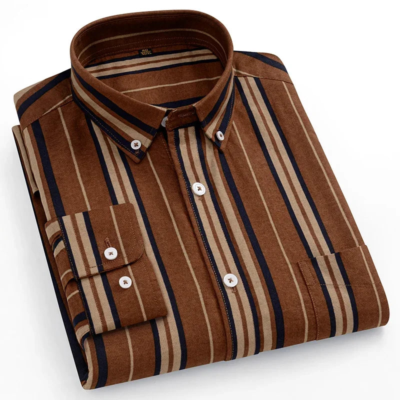 Camisa Oxford de algodão