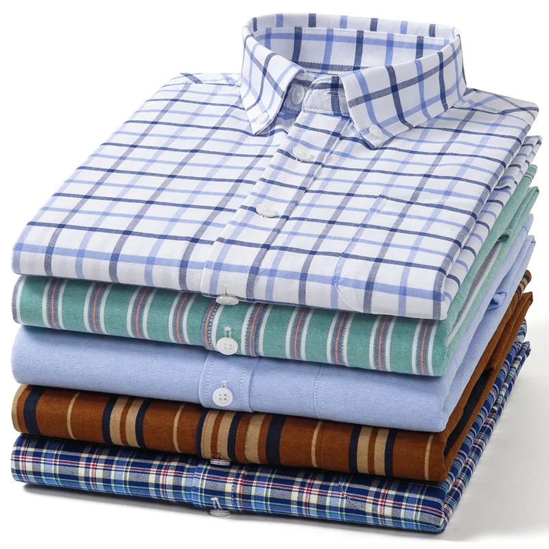 Camisa Oxford de algodão