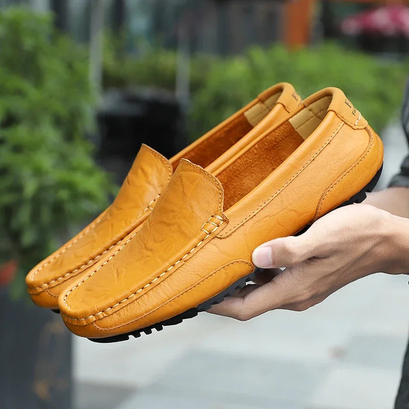 Mocassins de couro vintage