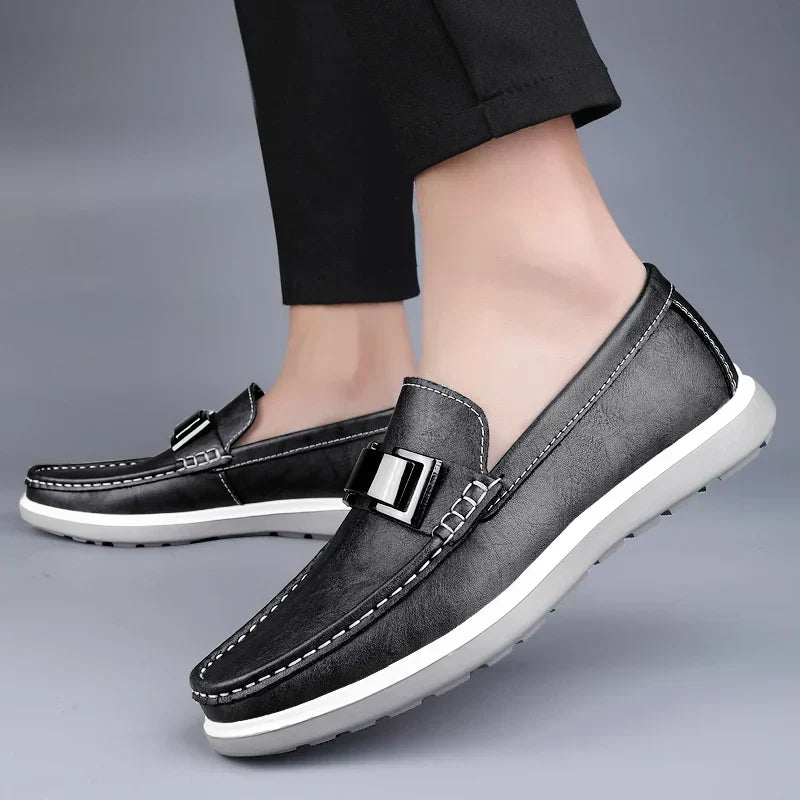 Mocassins de couro de luxo