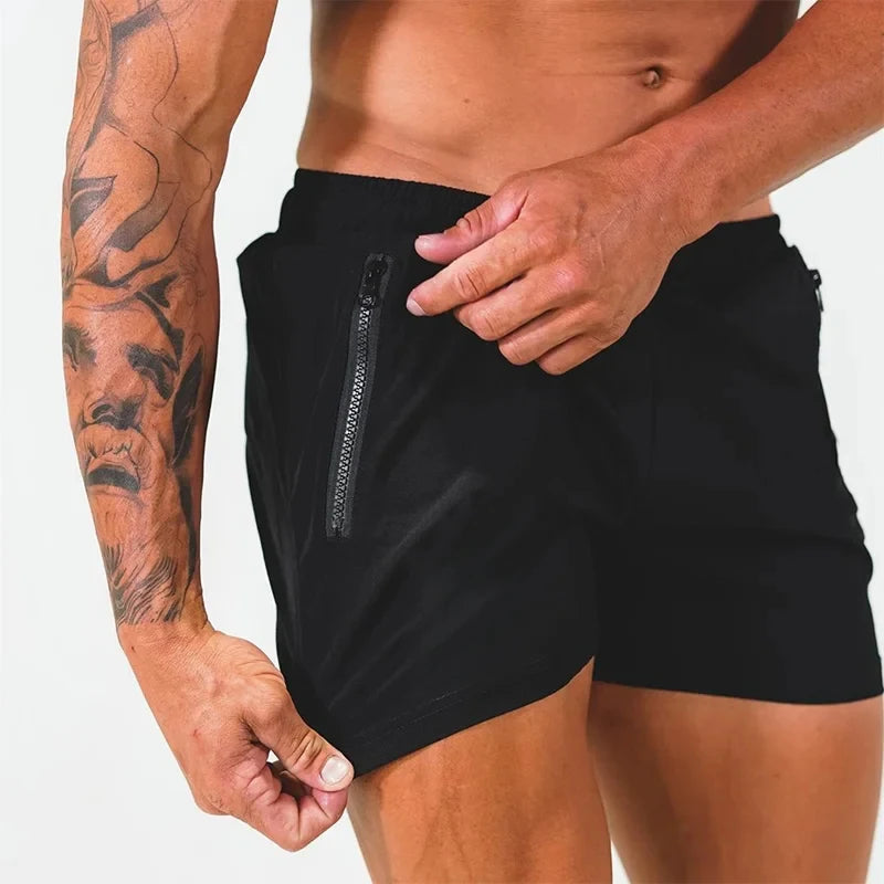 Calções de banho com bolsos com fecho