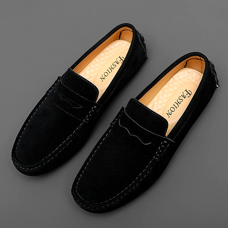 Mocassins de camurça para barco
