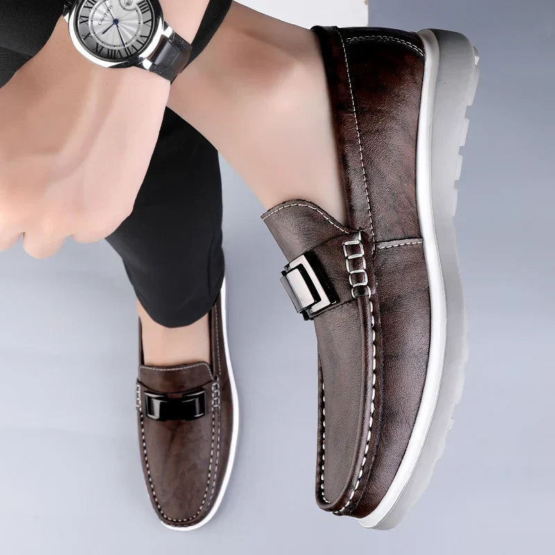 Mocassins de couro de luxo