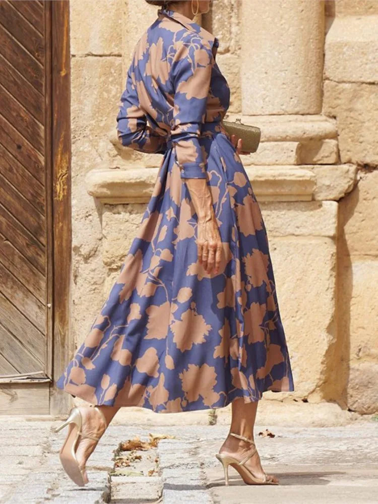 Vestido comprido de primavera