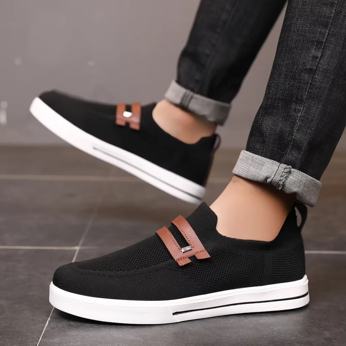 Sapatos de malha de ar
