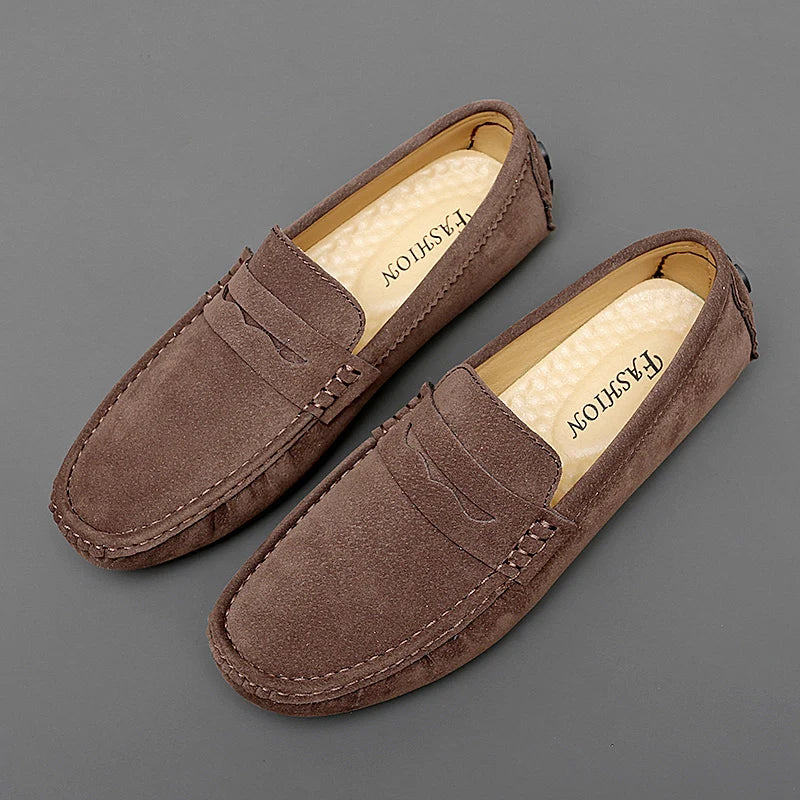 Mocassins de camurça para barco