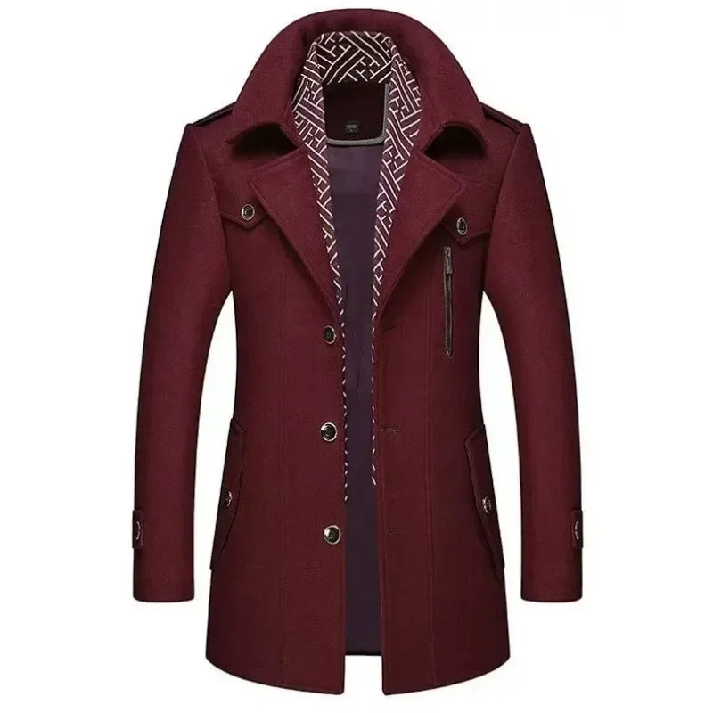 Gabardina de lã elegante