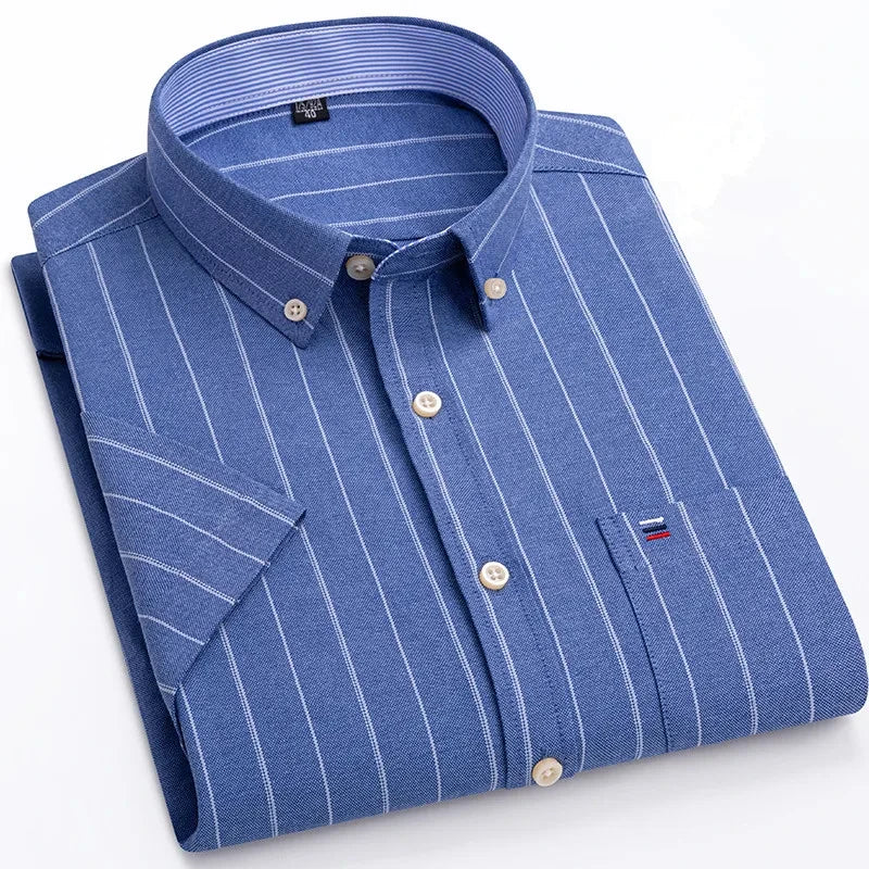 Camisa de algodão elegante para homem