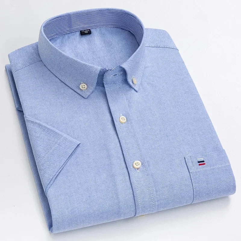 Camisa de algodão elegante para homem