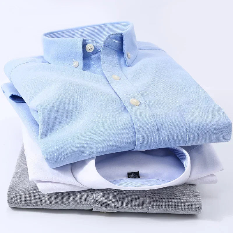 Camisa de algodão de manga comprida