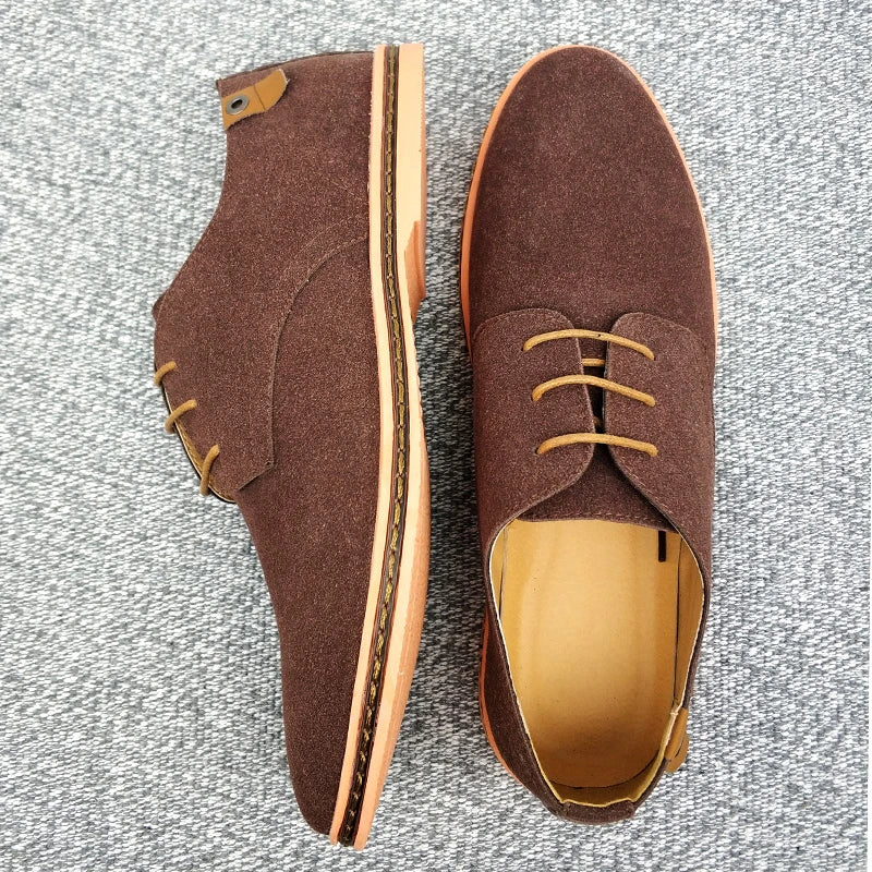 Sapatos de negócios Oxford de camurça