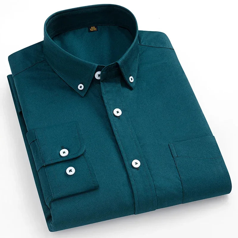 Camisa Oxford de algodão