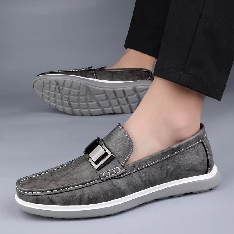 Mocassins de couro de luxo