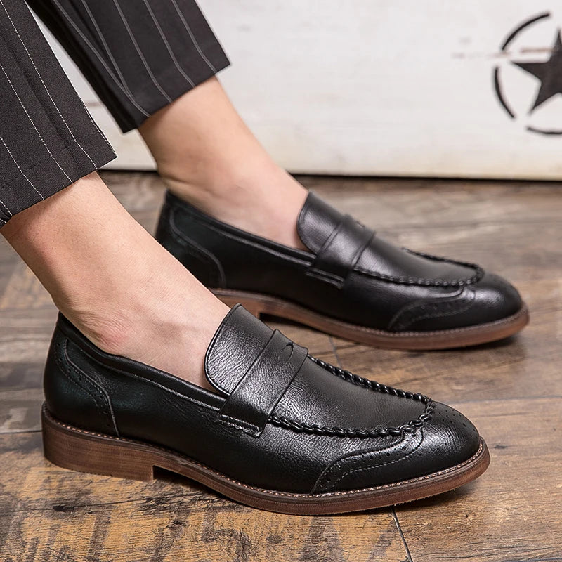 Mocassins de couro chiques